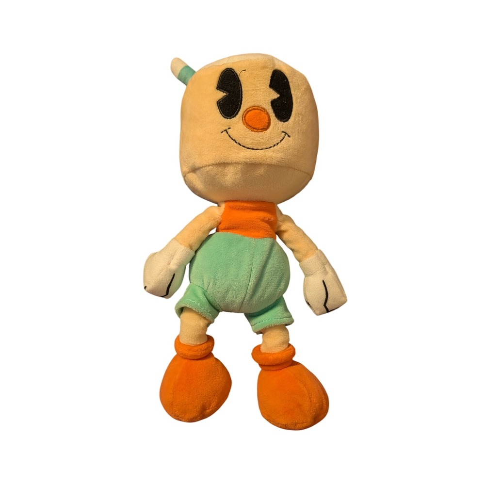 Funko Cuphead Cuppet Puphead‎ Plush Video Game Collectible Teal Orange Tan